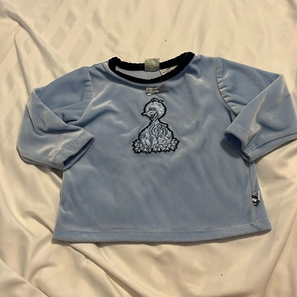 Vtg SESAME STREET Baby Big Bird top size 12 Months - Picture 1 of 4